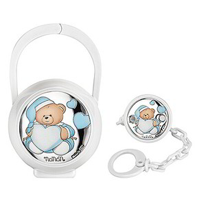 Portaciuccio Nanan Argento Azzurro - NPO0003