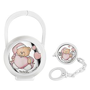 Portaciuccio Nanan Argento Rosa - NPO0002