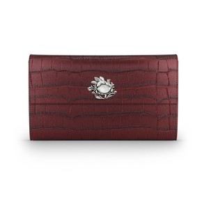 Portafoglio Raspini Jungle Continental Pelle Croco Borgogna - L0033 Portafoglio Raspini Jungle Continental Pelle Croco Borgogna - L0033