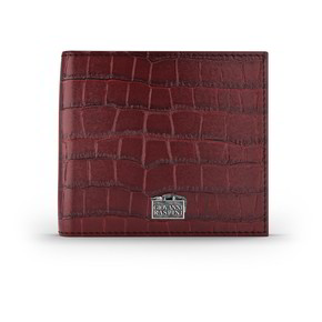 Portafoglio Raspini Pelle Croco Borgogna - L0031