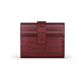 Portafoglio Raspini Pelle Croco Borgogna - L0032 Portafoglio Raspini Pelle Croco Borgogna - L0032