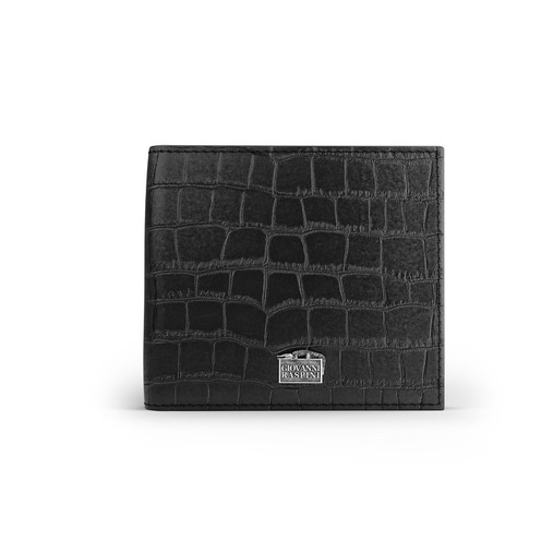Portafoglio Raspini Pelle Croco Nera - L0024