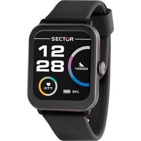 Smartwatch Sector S-08 Silicon Black - R3251303003